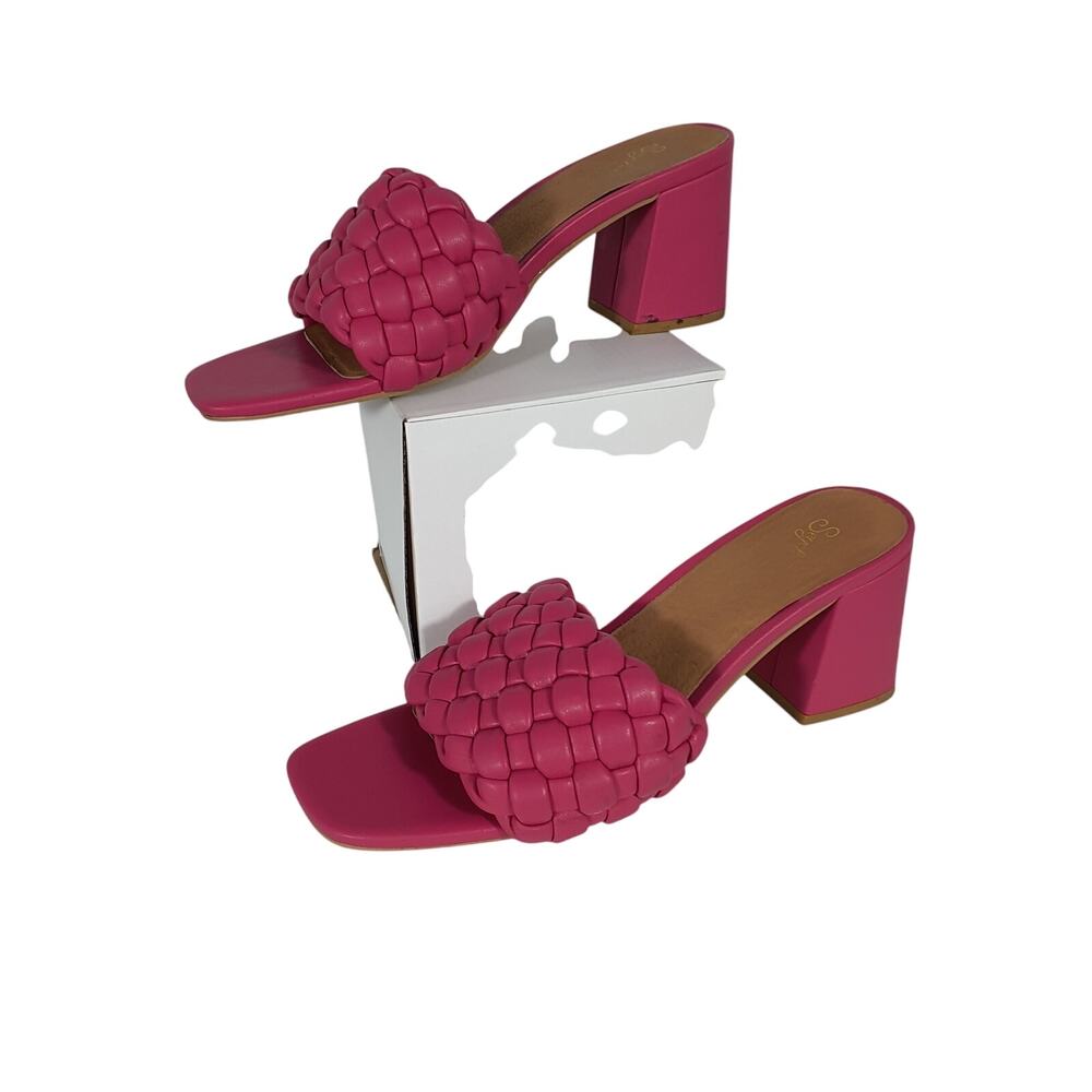 Seychelles Woven Fuchsia Connoisseur Mule Sandals Size 10 - Picture 4 of 8